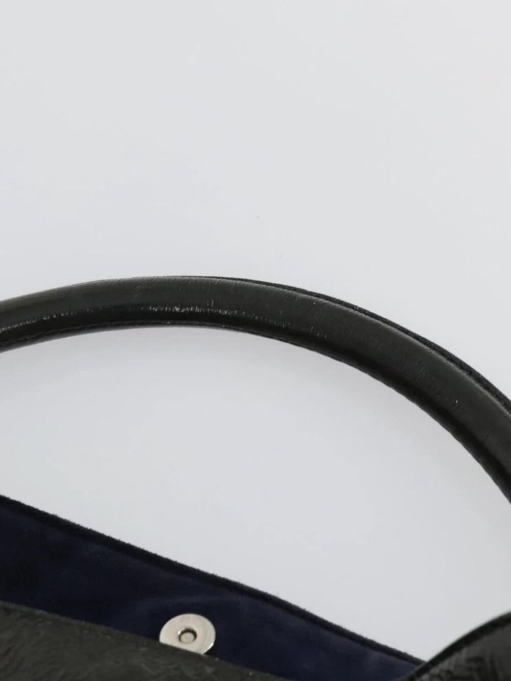 SAINT LAURENT Shoulder Bag Enamel Khaki Silver Auth - Picture 8 of 16